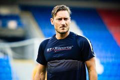 FC Viktoria Plzeň vs. AS Řím, tisková konference, trénink, Francesco Totti