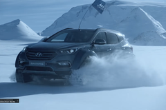 Hyundai Santa Fe přejel Antarktidu