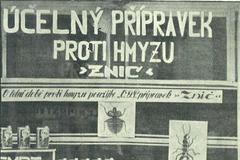 COOP 170 let - historie - privátní družstevní značka 1935, prostředek proti hmyzu Znič