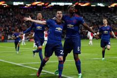Finále Evropské ligy mezi Manchesterem United a Ajaxem Amsterdam