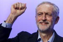 Jeremy Corbyn File photo of the new leader of Britain's opposition Labour Party Corbyn acknowledging applause after addressing the Trade Union Congress (TUC) in Brighton in southern England