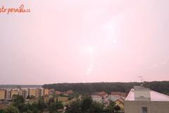 Pardubice potrápila silná bouřka s krupobitím