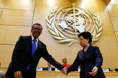 Tedros Adhanom Ghebreyesus a Margaret Chan