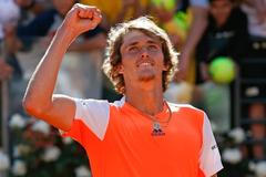 Alexander Zverev na turnaji v Římě