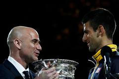Australian Open: Andre Agassi a Novak Djokovič