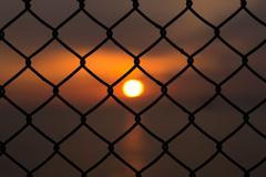 Západ slunce Severní Korea hranice