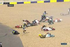 Moto3, VC Francie 2017: hromadný pád