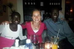 Andrea Volfová s Afričany