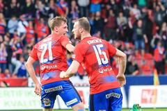 EPL, Mladá Boleslav-Plzeň: radost Plzně - Tomáš Hájek a Michael Krmenčík