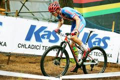 Matěj Průdek na mistrovství světa horských kol v Novém Městě na Moravě