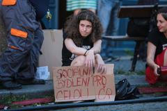 Demonstrace za zákon o sociálním bydlení, Praha