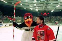 Maskot MS 1996 (Vídeň) a Otakar Vejvoda