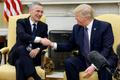 Trump Stoltenberg NATO