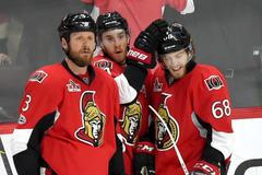 Ottawa Senators (Methot, Turris a Hoffman)