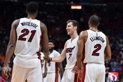 Miami Heat se raduje z vítězství nad Wizards