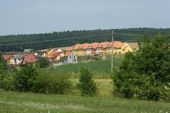 Březina u Křtin - pozemek, na kterém časem postaví Blažkovi dům