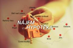 grafika - nájem vs. hypotéka