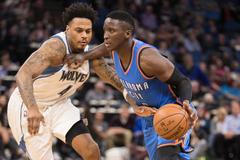 Victor Oladipo (Oklahoma) a Brandon Rush (Minnesota)