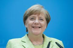 Angela Merkelová úsměv