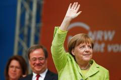 Angela Merkelová kampaň Porýní