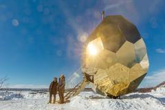 Sauna, která vypadá jako zlaté vejce