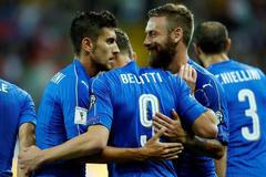 Italové slaví branku v kvalifikaci o MS