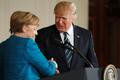 Trump - Merkelová  - tisková konference