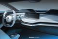 Škoda Vision E - skica přístrojovky