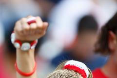 Euro 2016, Polsko-Švýcarsko: polská fanynka
