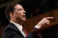 James Comey při výpovědi v Senátu.