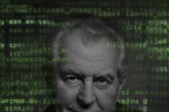 Miloš Zeman hacker IT kyber koláž