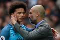 Leroy Sané a Pep Guardiola (Manchester City)