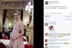 Apríl - těhotná Rosolová