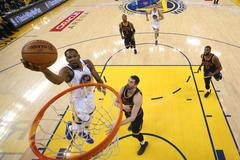 Kevin Durant z Golden State v prvním finále NBA proti Clevelandu