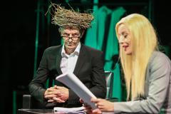 Zkouška a premiéra hry Ovčáček miláček - Marek Příkazký, Petr Michálek, Zdeněk Julina - Městské divadlo Zlín