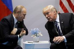 Vladimir Putin a Donald Trump na summitu G20 v Hamburku