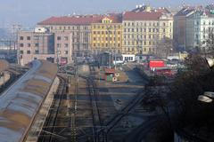 Brownfield u hlavního nádraží v Praze