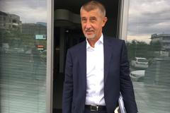 Andrej Babiš v srpnu 2017 po návratu z dovolené, kdy mu hrozí trestní stíhání