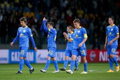 Fotbalisté BATE Borisov slaví vítězství v prvním zápase 4. předkola LM proti Partizanu