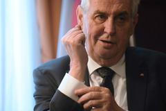 Miloš Zeman - Velká Británie po audienci u královny