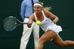 Dominika Cibulková během Wimbledonu 2017