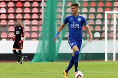 Lukáš Hušek v dresu Leicesteru na pražském turnaji CEE Cup