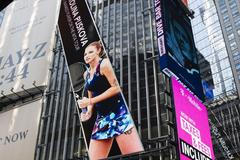 Karolína Plíšková v reklamní kampani Fila na Times Square