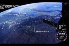 Za tři minuty přes jižní Evropu. Proleťte se s ISS od Madridu k Budapešti