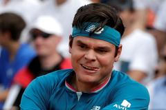 Milos Raonic na masters v Římě 2017