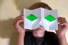 Hroch, lebka i motýlek z papíru. Origami děti zabaví