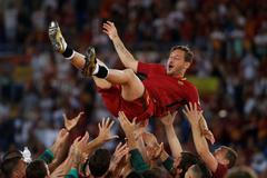 Francesco Totti po posledním zápase za AS Řím
