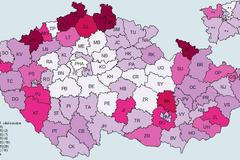 Počet nevyřízených trestních věcí na soudce u jednotlivých OS