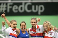 Fed Cup 2017: Barbora Strýcová, Karolína Plíšková, Kateřina Siniaková, Lucie Šafářová