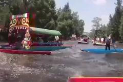 Stojaté vody aztéckých kanálů rozbouřilo zemětřesení. Vyděsilo turisty